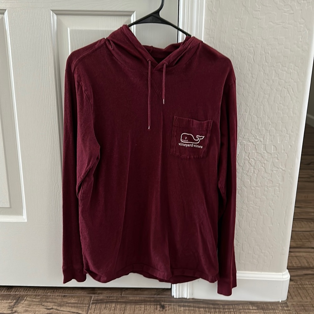 Vineyard Vines hooded long sleeved shirt